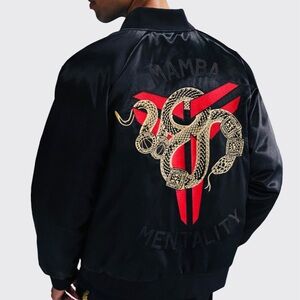 Nike Therma-FIT Kobe Year Of Mamba Mens Black Insulated Bomber Jacket Size M NEW